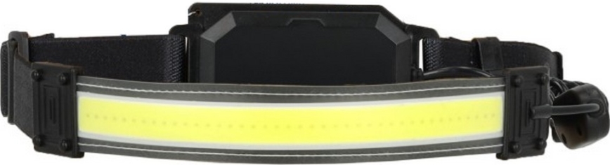 LED punjiva čelna svjetiljka 2xLED/5V 180 lm 900 mAh crna