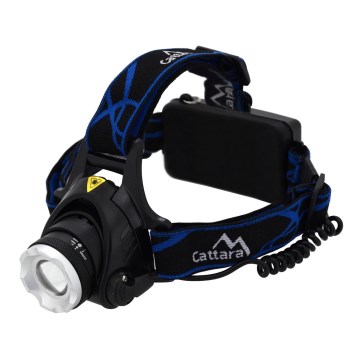 LED Punjiva čelna svjetiljka LED/6W/7,4V 5600 mAh IP44 crna/plava