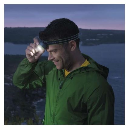 LED punjiva čelna svjetiljka LED/USB 1600 mAh IPX6