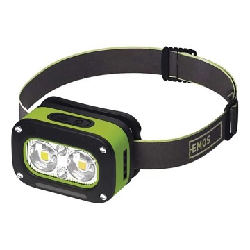 LED punjiva čelna svjetiljka, USB, IP43, 800 mAh