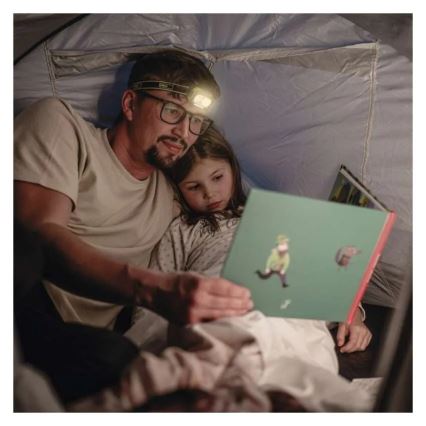 LED punjiva čelna svjetiljka, USB, IP43, 800 mAh