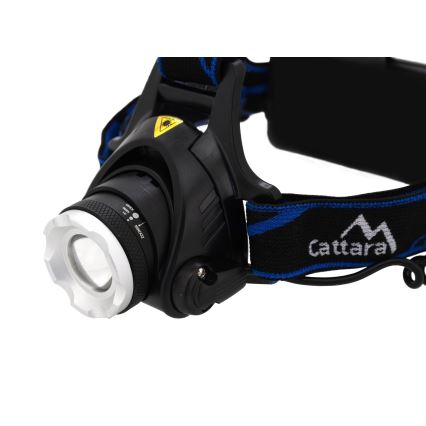 LED Punjiva čeona svjetiljka LED/6W/7,4V 5600 mAh IP44 crna/plava