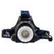 LED Punjiva čeona svjetiljka LED/6W/7,4V IP44 crna/plava
