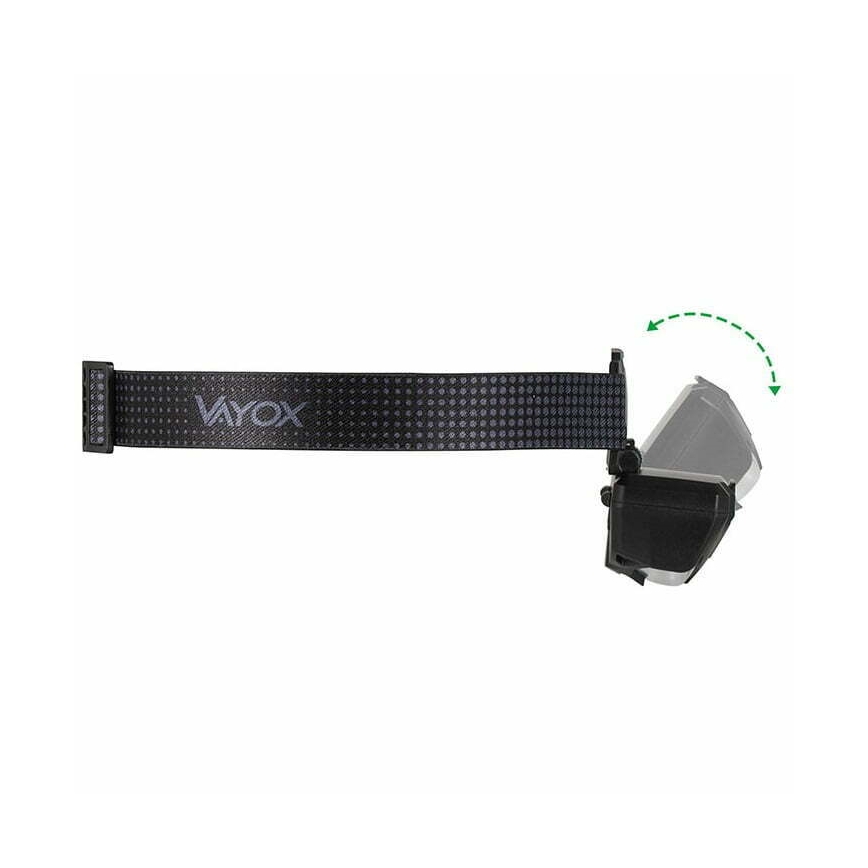 LED Prigušiva punjiva čeona svjetiljka sa senzorom i crvenim svjetlom 2xLED/5W/5V/3xAAA IP65 500 lm 1200 mAh