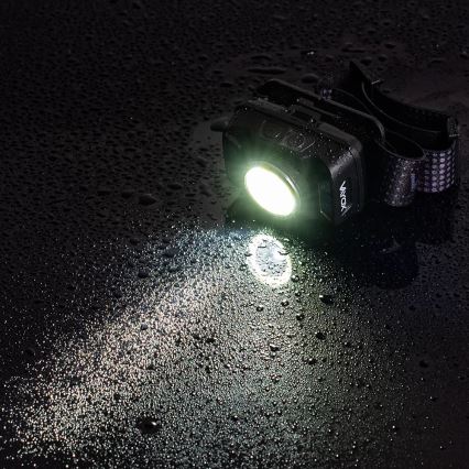 LED Prigušiva punjiva čeona svjetiljka sa senzorom i crvenim svjetlom LED/15W/5V IP66 430 lm 1800 mAh