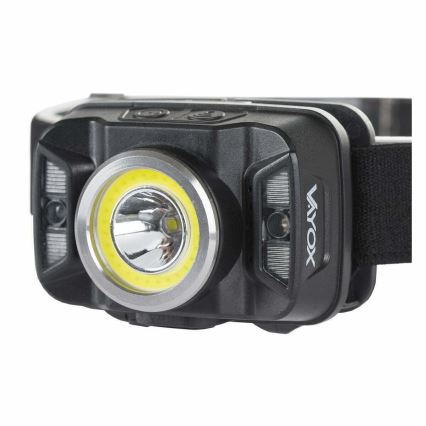 LED Prigušiva punjiva čeona svjetiljka sa senzorom i crvenim svjetlom LED/15W/5V IP66 430 lm 1800 mAh