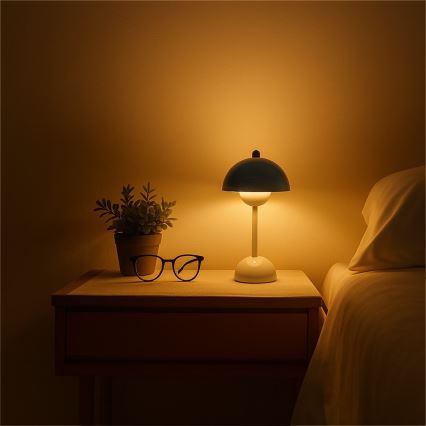 LED punjiva dodirna stolna lampa COSTA LED/3W/5V 2400 mAh 3000-6000K bijela