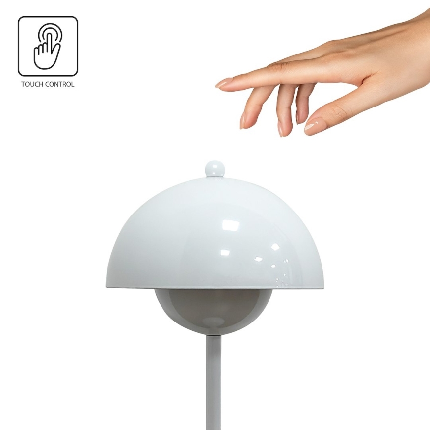 LED punjiva dodirna stolna lampa COSTA LED/3W/5V 2400 mAh 3000-6000K bijela