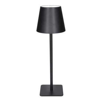 LED punjiva dodirna stolna lampa LUCCA s mogućnošću prigušivanja LED/3,7V 3000/4000/6500K 2000 mAh crna