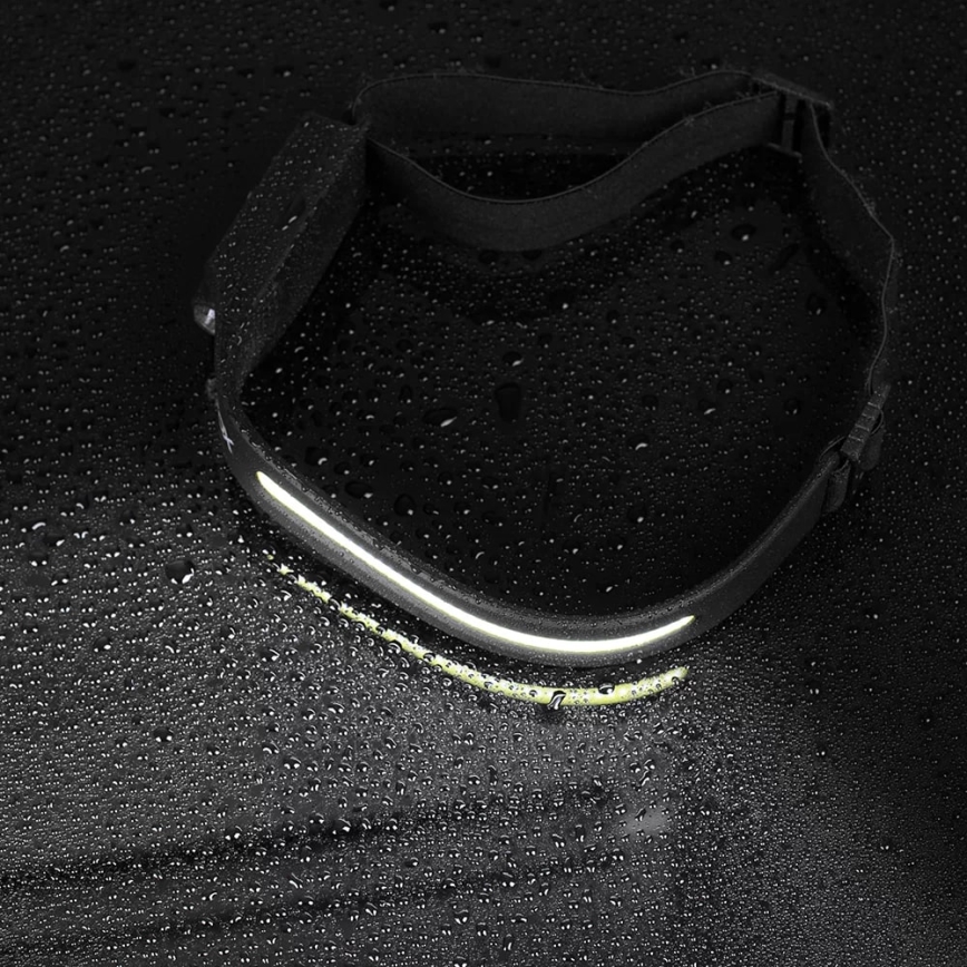 LED punjiva podesiva svjetiljka za glavu sa senzorom 2xLED/5V IP44 350 lm 1200 mAh