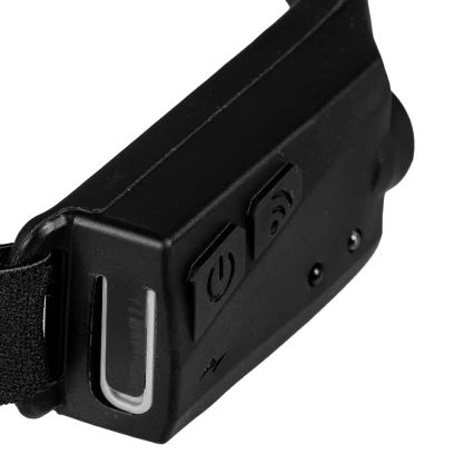 LED punjiva podesiva svjetiljka za glavu sa senzorom 2xLED/5V IP44 350 lm 1200 mAh