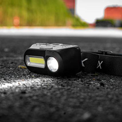 LED Podesiva punjiva čelna svjetiljka 2xLED/5V IPX4 250 lm 2000 mAh