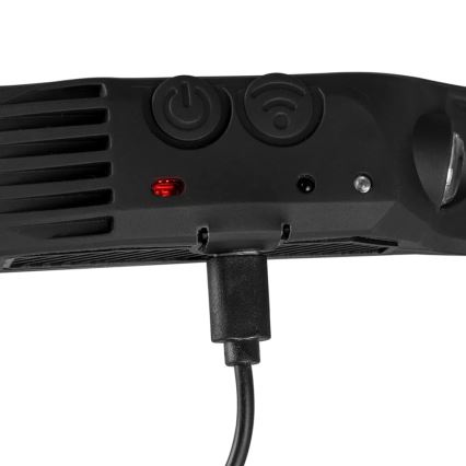 LED punjiva lampa za glavu s senzorom i crvenim svjetlom 4xLED/5V IP44 300 lm 1200 mAh
