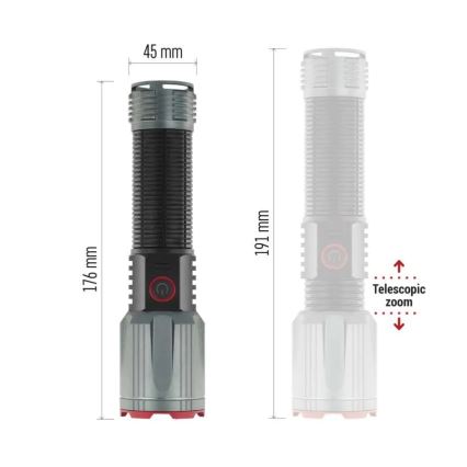 LED punjiva metalna baterijska svjetiljka LED/5V 3000 lm 5000 mAh IP43