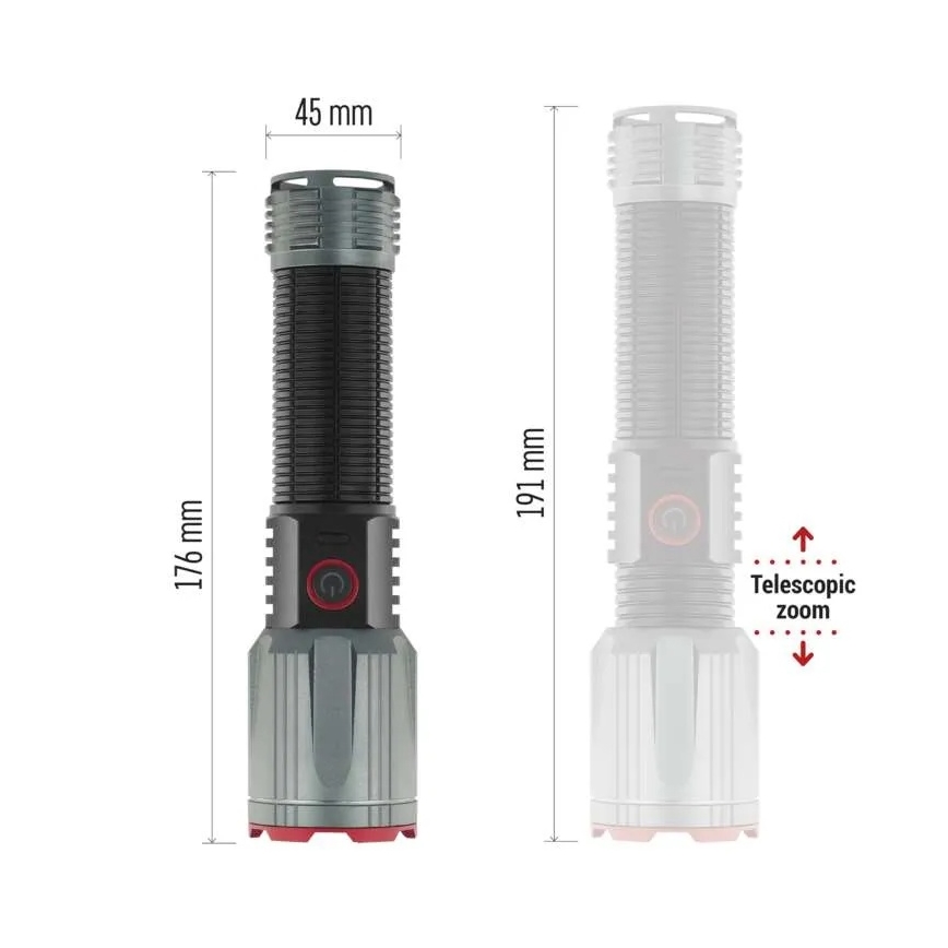 LED punjiva metalna baterijska svjetiljka LED/5V 3000 lm 5000 mAh IP43