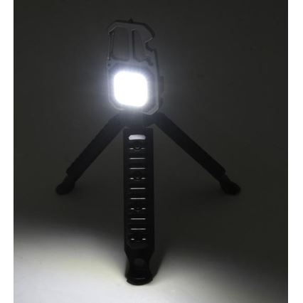 LED Punjiva multifunkcionalna baterijska svjetiljka sa stalkom LED/USB-C 400 mAh