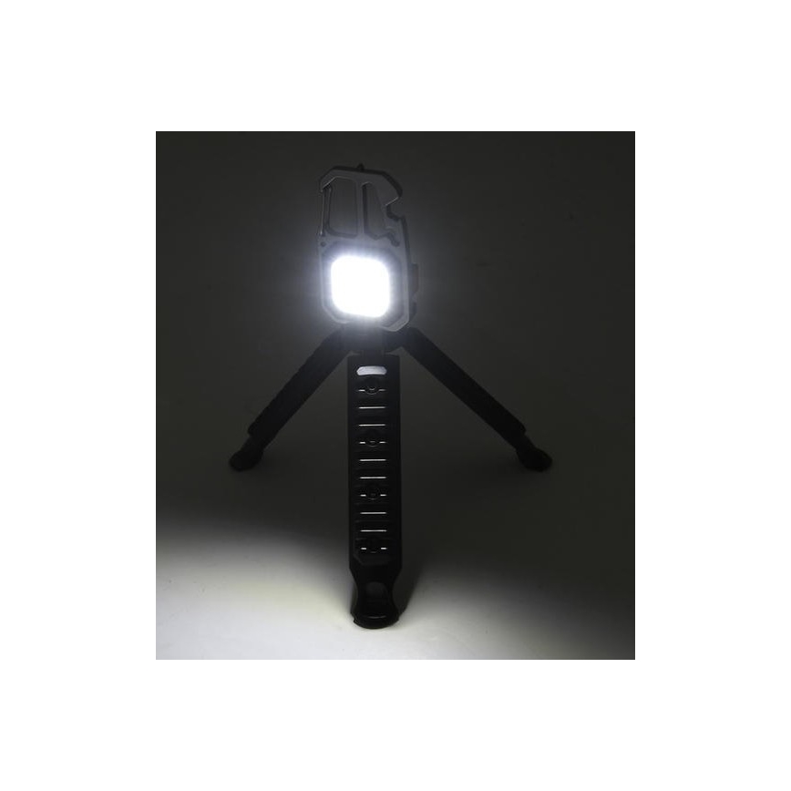 LED Punjiva multifunkcionalna baterijska svjetiljka sa stalkom LED/USB-C 400 mAh