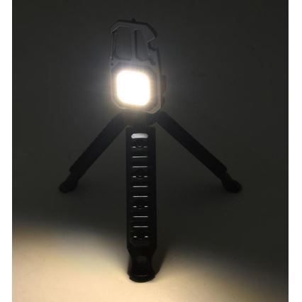 LED Punjiva multifunkcionalna baterijska svjetiljka sa stalkom LED/USB-C 400 mAh