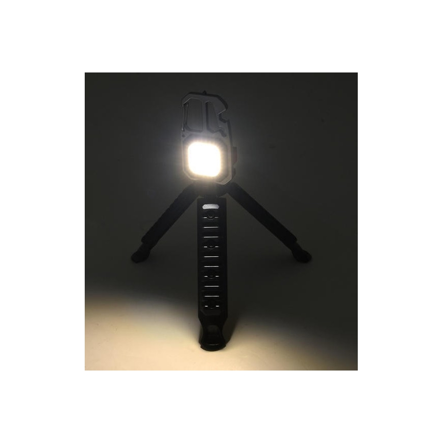 LED Punjiva multifunkcionalna baterijska svjetiljka sa stalkom LED/USB-C 400 mAh