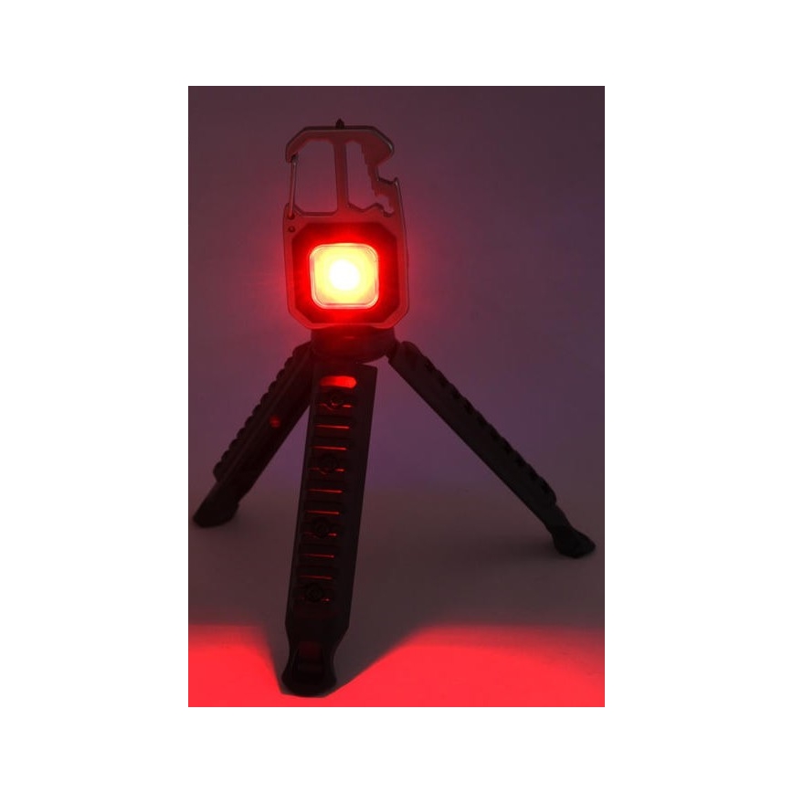 LED Punjiva multifunkcionalna baterijska svjetiljka sa stalkom LED/USB-C 400 mAh