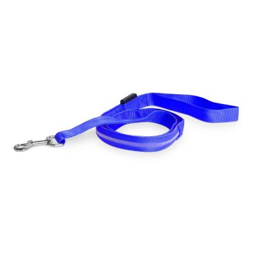 LED Punjiva povodac 120 cm 2xCR2032/5V/40 mAh plava