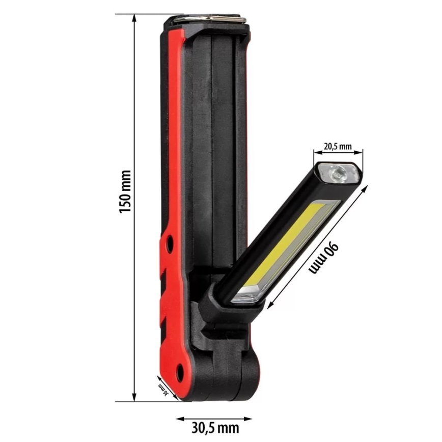 LED Punjiva radna svjetiljka LED/5W/5V IPX2 360 lm 2000 mAh
