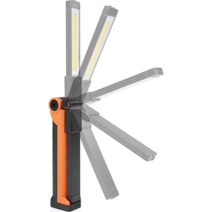 Punjiva radna LED svjetiljka s prigušivanjem LED/3W/5V 6500K 2000 mAh narančasta/crna