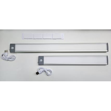 LED Punjiva rasvjeta za namještaj sa senzorom LED/2,5W/5V USB 800 mAh 4200K 32,5 cm