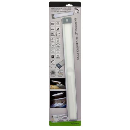 LED Punjiva rasvjeta za namještaj sa senzorom LED/3,5W/5V USB 800 mAh 4200K 46 cm