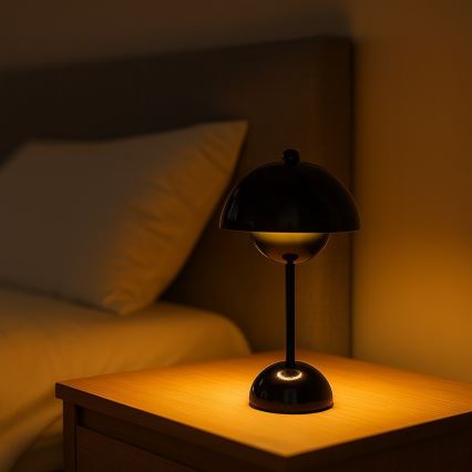 LED punjiva stolna lampa COSTA s dodirnim upravljanjem LED/3W/5V 2400 mAh 3000-6000K crna