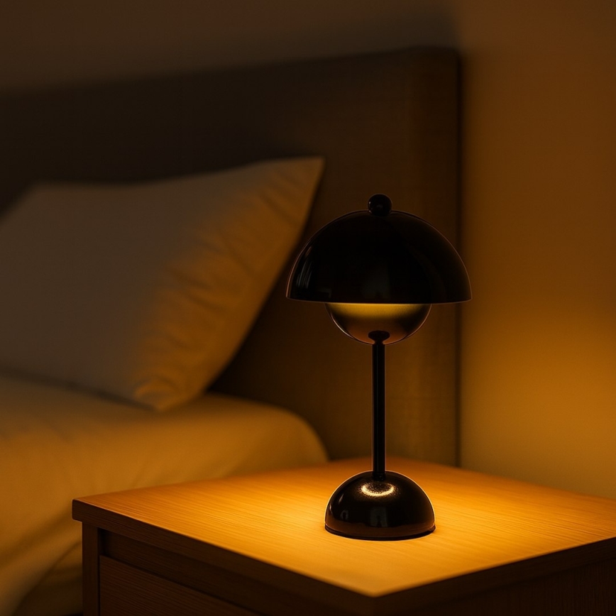 LED punjiva stolna lampa COSTA s dodirnim upravljanjem LED/3W/5V 2400 mAh 3000-6000K crna