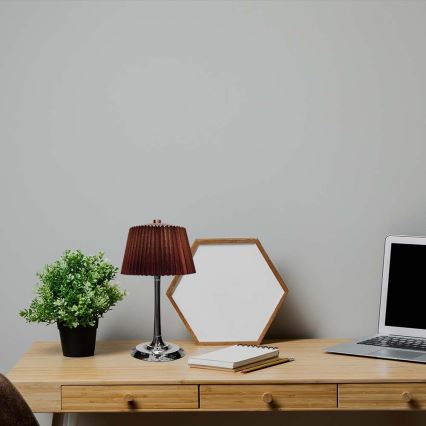 LED Podesiva punjiva stolna lampa na dodir LED/1,5W/5V 3000/4000/6000K 1800 mAh smeđa
