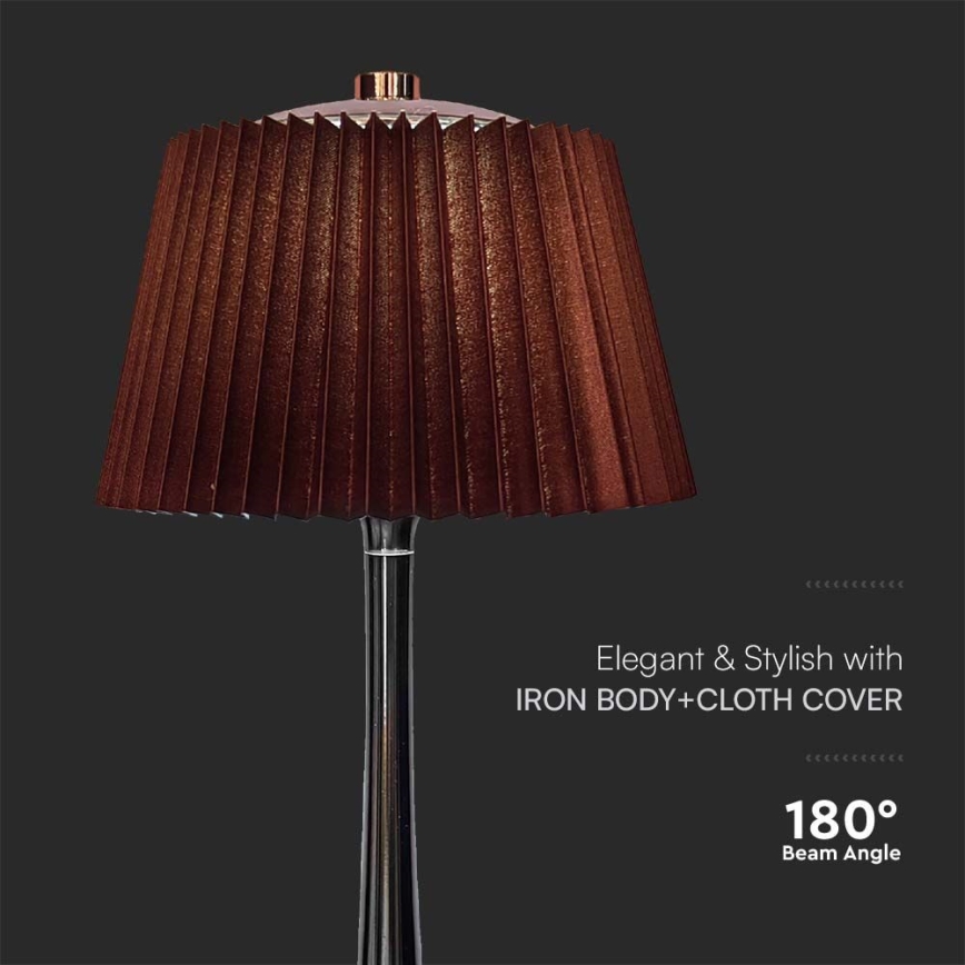LED Podesiva punjiva stolna lampa na dodir LED/1,5W/5V 3000/4000/6000K 1800 mAh smeđa