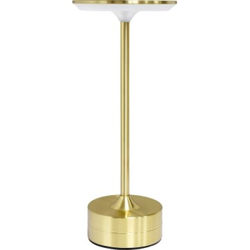 LED punjiva stolna lampa s dodirnim upravljanjem TAVOLO LED/2,5W/5V 2400 mAh 3000-6000K zlatna