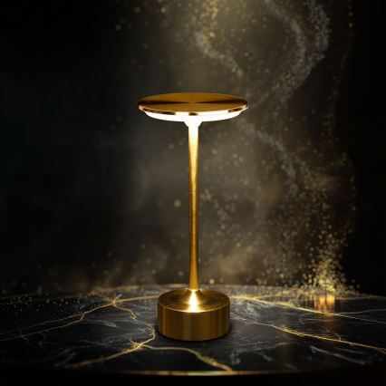 LED Podesiva punjiva stolna lampa NEW YORK LED/1,8W/5V 2700K/4000K/6500K 1200 mAh zlatna