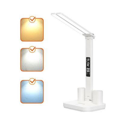 LED stolna svjetiljka s prigušivanjem, punjiva, NOBLITE P LED/5W/5V 3000/4000/6000K 2200 mAh bijela
