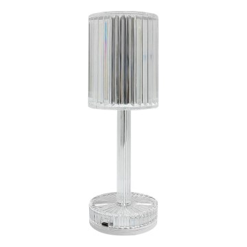 LED punjiva stolna svjetiljka na dodir SIMPLE LED/1W/5V 2400 mAh 3000-6000K prozirna