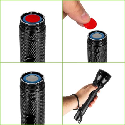 LED Podesiva punjiva svjetiljka LED/20W/5V IPX5 1570 lm 8400 mAh