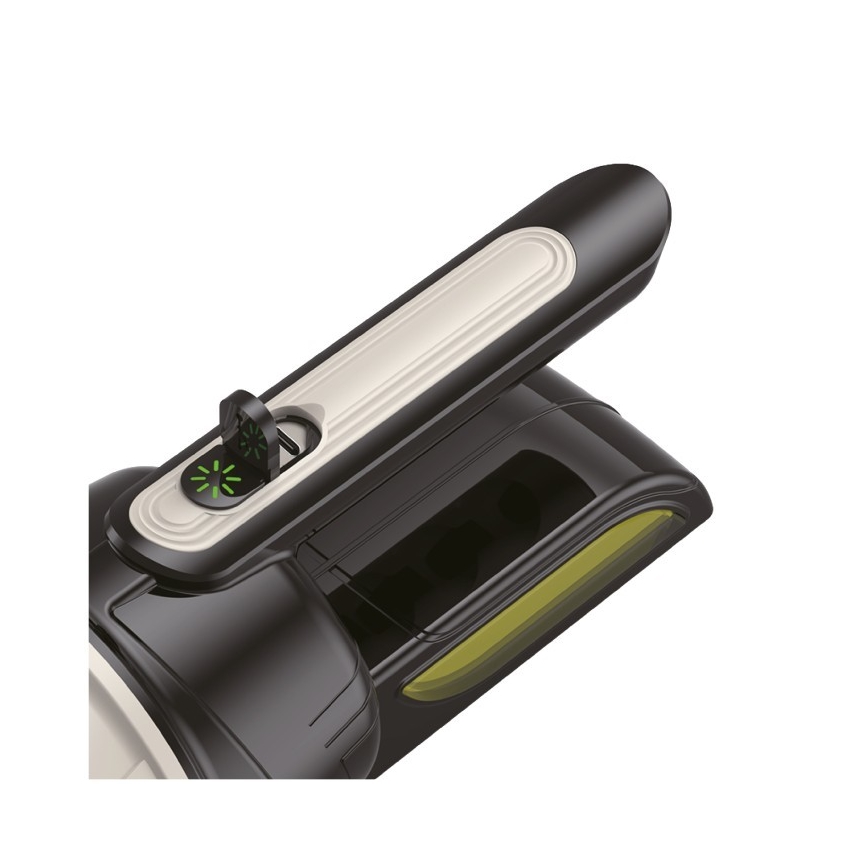 LED punjiva svjetiljka 2xLED/3W/5V 210 lm 1200 mAh crna