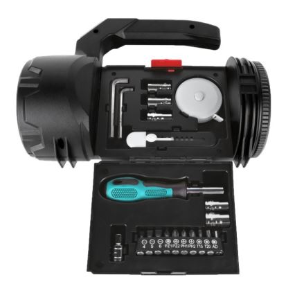 LED punjiva svjetiljka LED/5V, 500 lm, 1200 mAh, crna