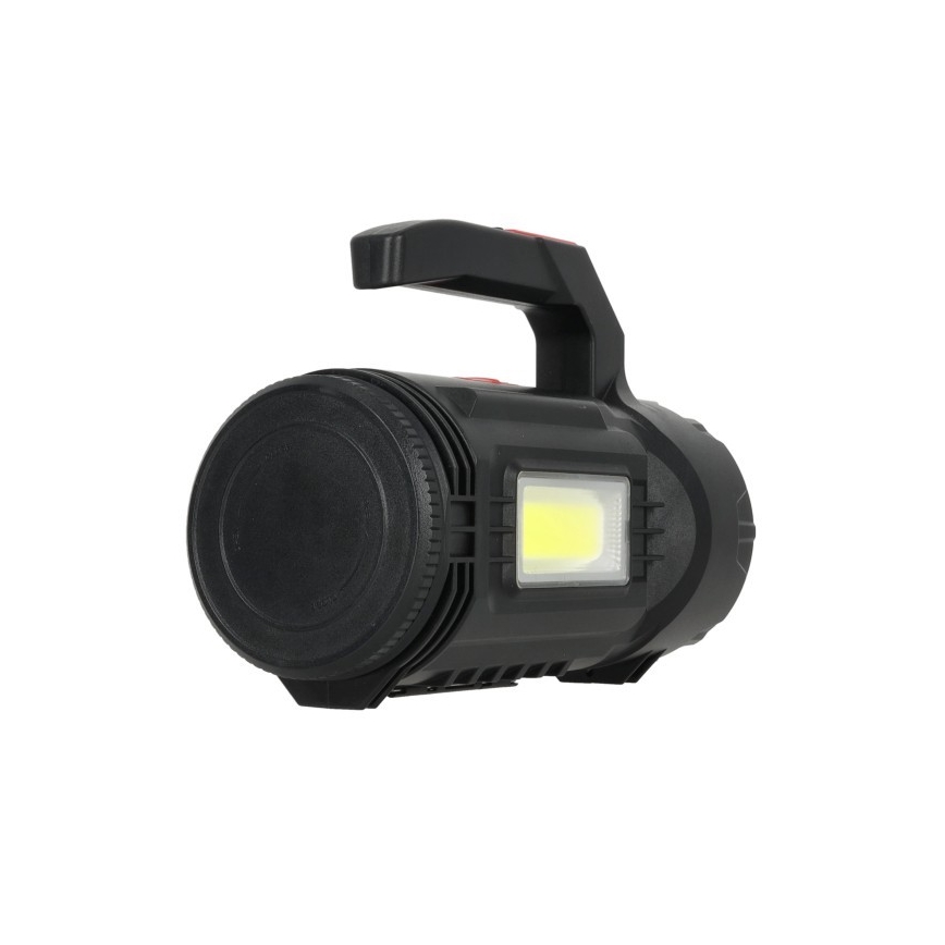 LED punjiva svjetiljka LED/5V, 500 lm, 1200 mAh, crna
