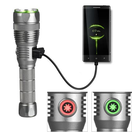 LED punjiva svjetiljka s mogućnošću prigušivanja i funkcijom powerbanke LED/30W/5V IPX7 3000 lm 4000 mAh