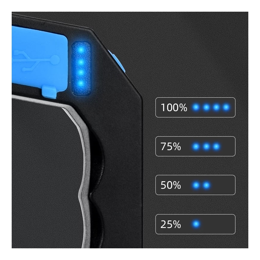 LED punjiva svjetiljka s mogućnošću prigušivanja LED/5V IPX4 250 lm 1200 mAh