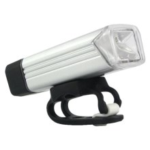 LED Punjiva svjetiljka za bicikl LED/5W/3,7V IPX4 1200 mAh srebrna
