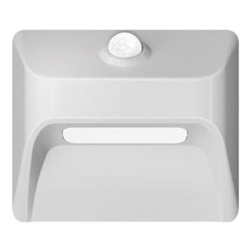 LED punjiva svjetiljka za stepenice sa senzorom pokreta i sumraka STEP LIGHT LED/0,3W/3,7V 2200 mAh IP53 bijela
