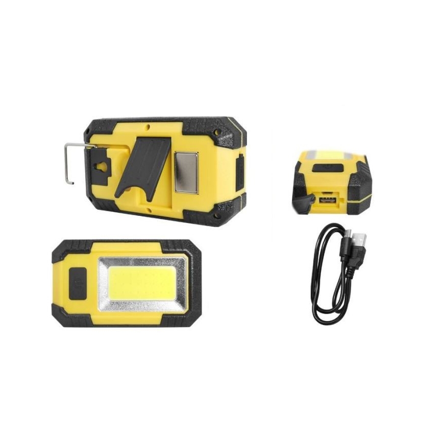 LED Punjivi reflektor LED/10W/4000 mAh 6000K IP44