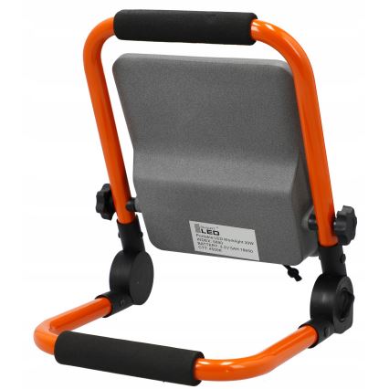 LED punjivi reflektor sa stalkom LED/30W/3,2V 4500K 5000 mAh IP65 narančasta