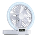 LED punjivi stolni ventilator 3,7 V 1200 mAh