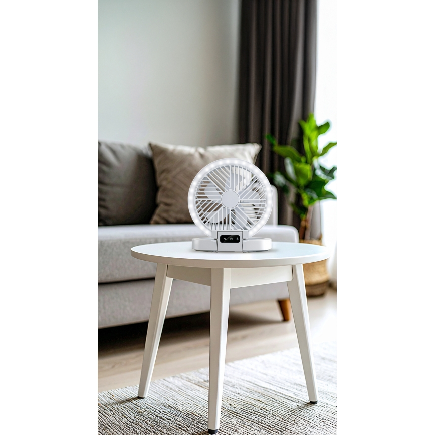 LED punjivi stolni ventilator 3,7 V 1200 mAh