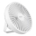 LED Punjivi stolni ventilator s LED rasvjetom LED/2W/5V USB 2400 mAh bijela